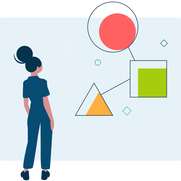 Durch die Template-Bibliothek lassen sich einfach markenkonforme eTrainings entwerfen, denn die Templates sind bei Auslieferung auf Ihr Corporate Design angepasst
